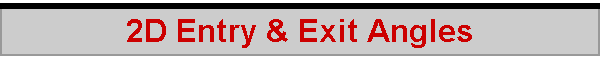 2D Entry & Exit Angles