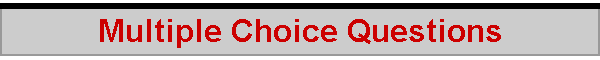 Multiple Choice Questions